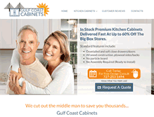 Tablet Screenshot of gulfcoastcabinets.com